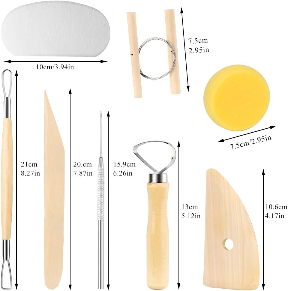 8Pcs/Set Clay Tools DIY Cerami - Pocket Knife Ceramic ulasan dan harga