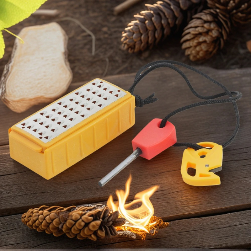 Portable Outdoor Emergency Tin - Ferro Rod Striker ulasan dan harga