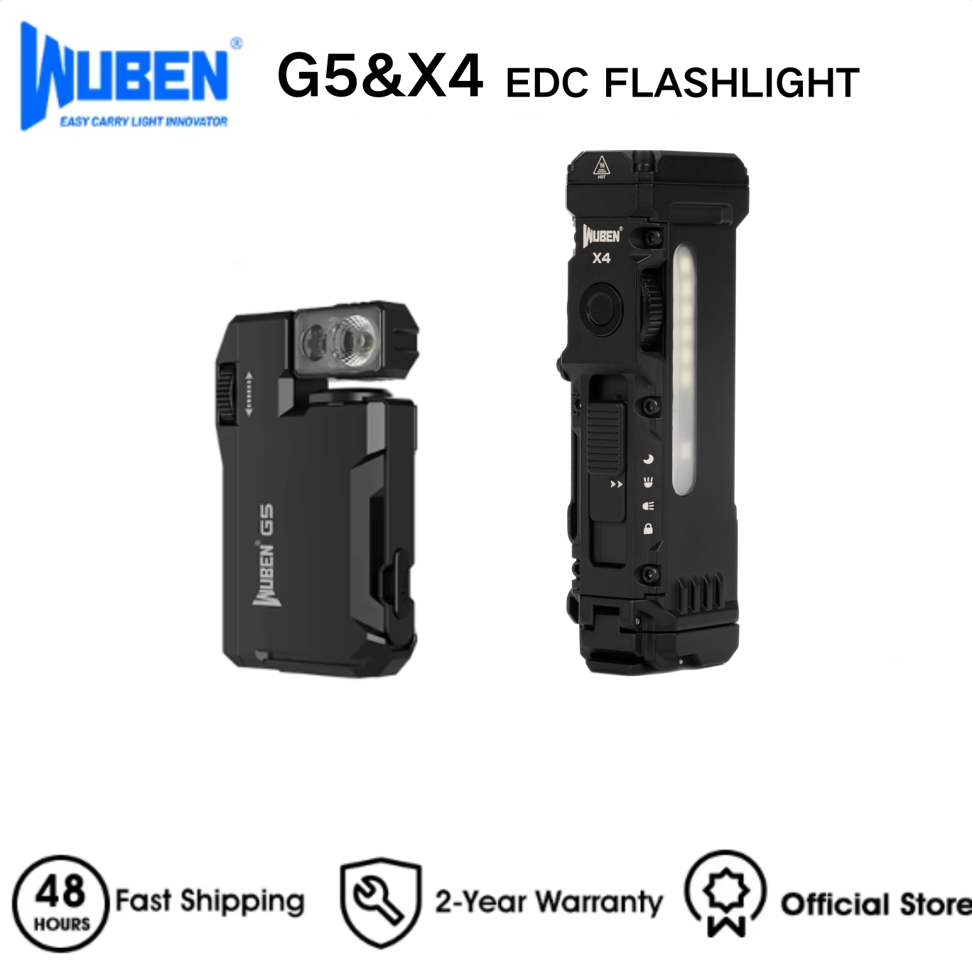 WUBEN X4 & G5 EDC Flashlight B - Edc Every Day Carry おもちゃ ulasan dan harga
