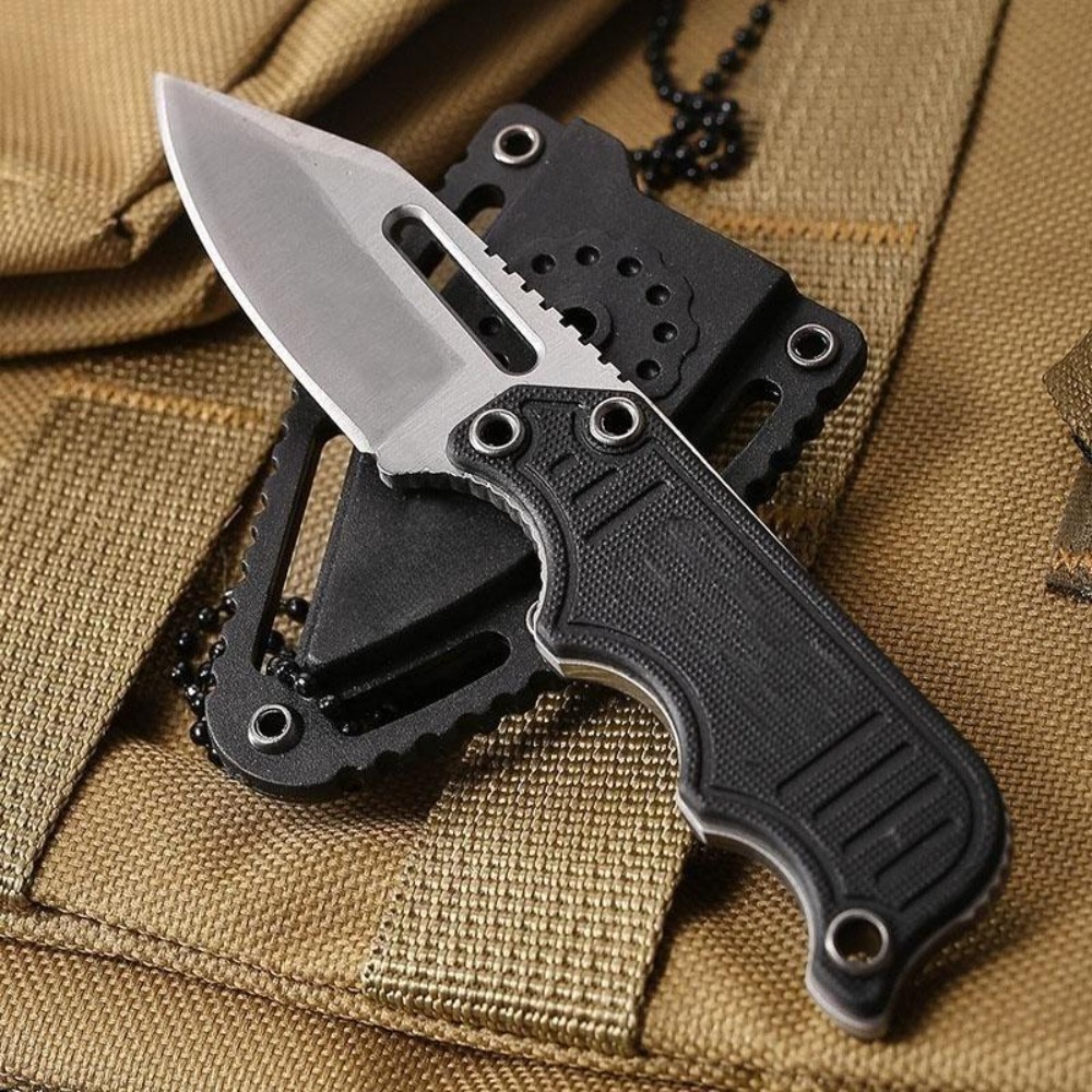 Portable Neck Knife with Kydex - Edc Every Day Carry おもちゃ ulasan dan harga