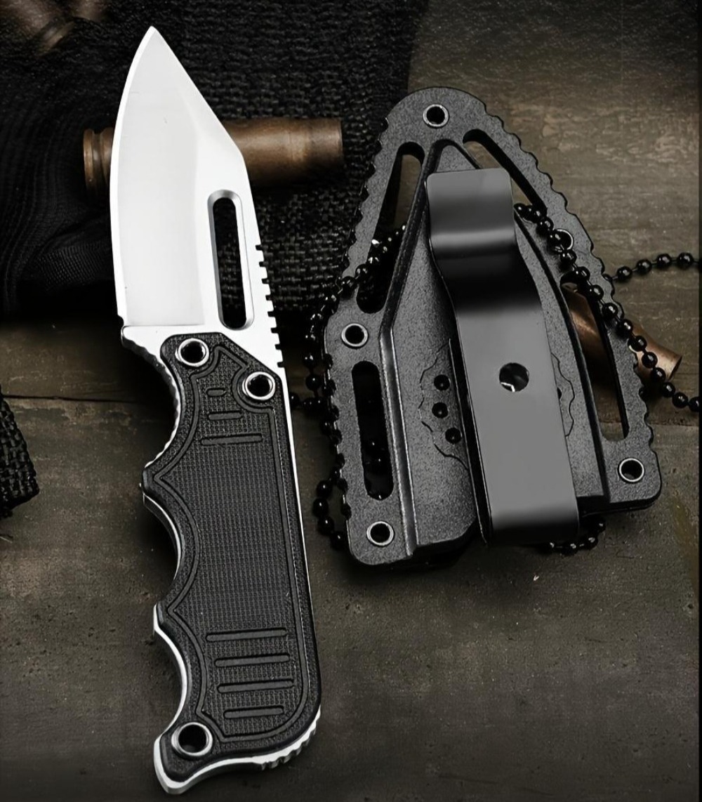Portable Neck Knife with Kydex - Edc Every Day Carry おもちゃ ulasan dan harga