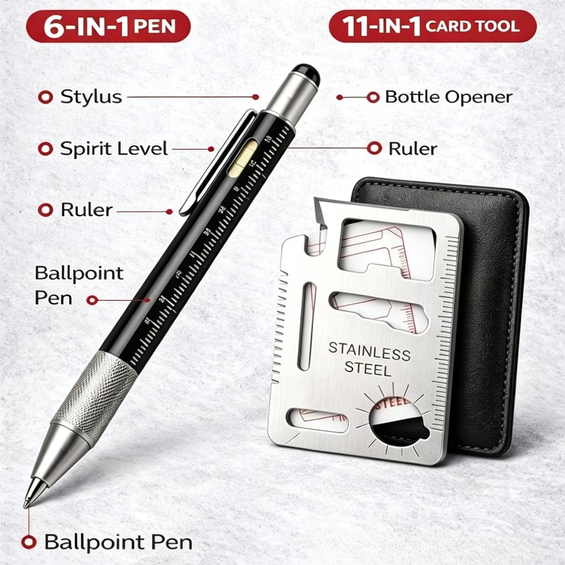 Men Gifts 6-in-1 Multitool Pen - Edc Every Day Carry おもちゃ ulasan dan harga