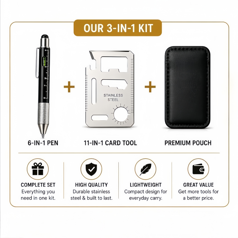 Men Gifts 6-in-1 Multitool Pen - Edc Every Day Carry おもちゃ ulasan dan harga