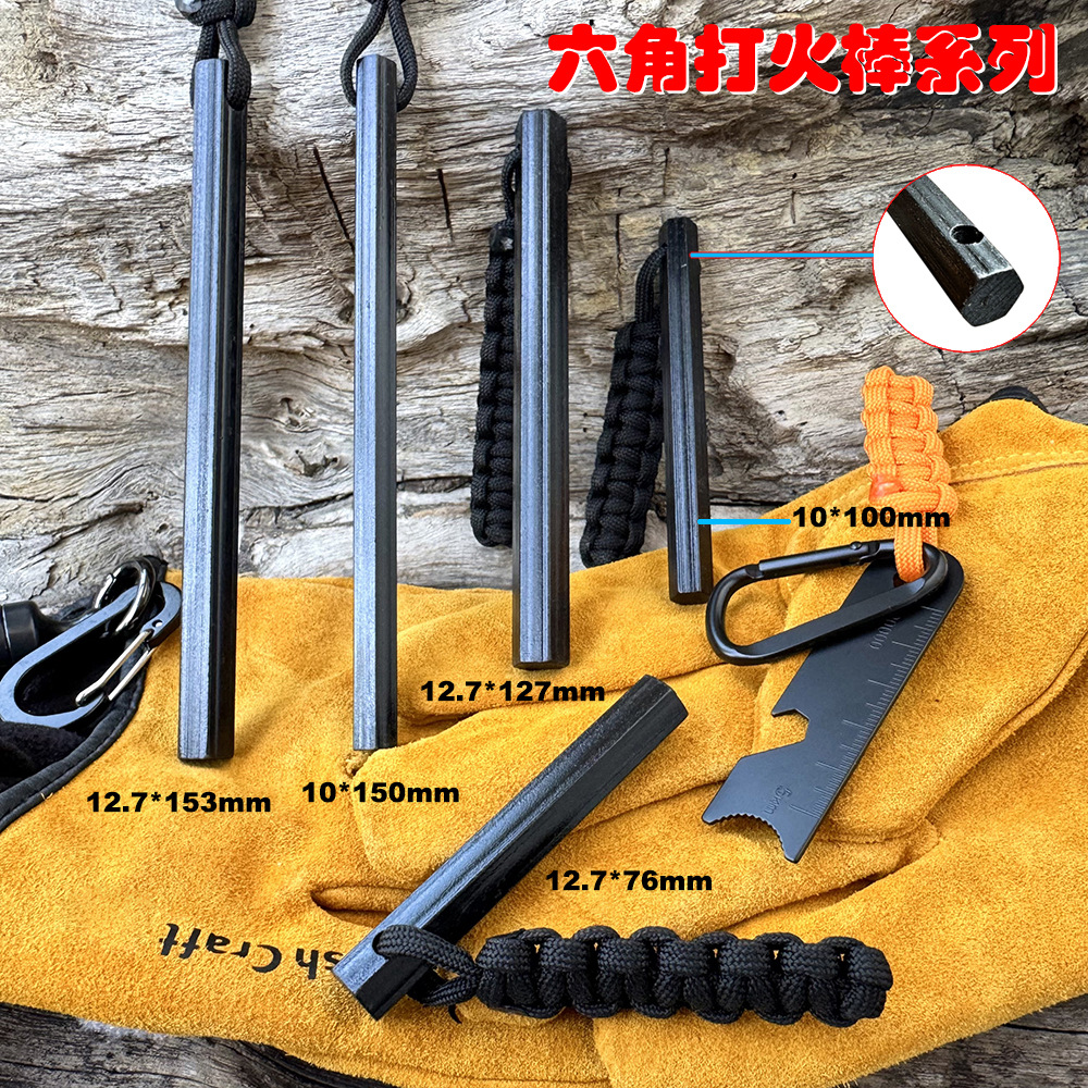 Outdoor Survival Flint Outdoor - Ferro Rod Striker ulasan dan harga