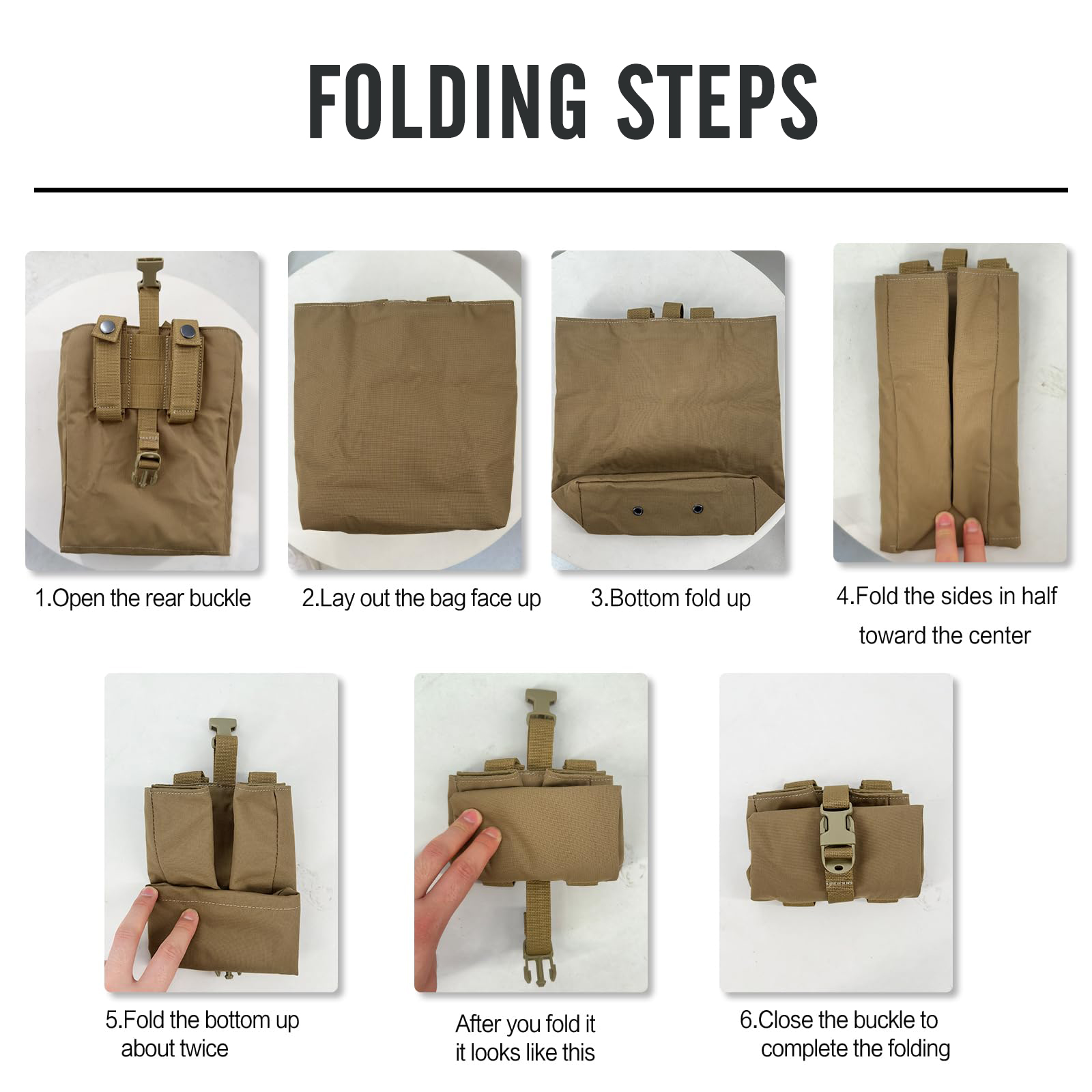 New Molle Folding Dump Drop Ma - Edc Carry Items ulasan dan harga