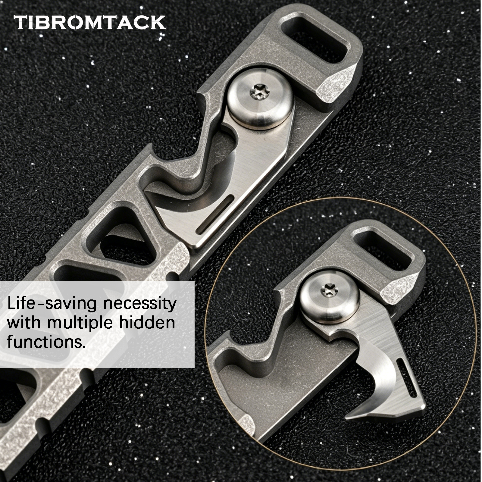 TIBROMTACK Titanium Multi-Func - Edc Every Day Carry おもちゃ ulasan dan harga