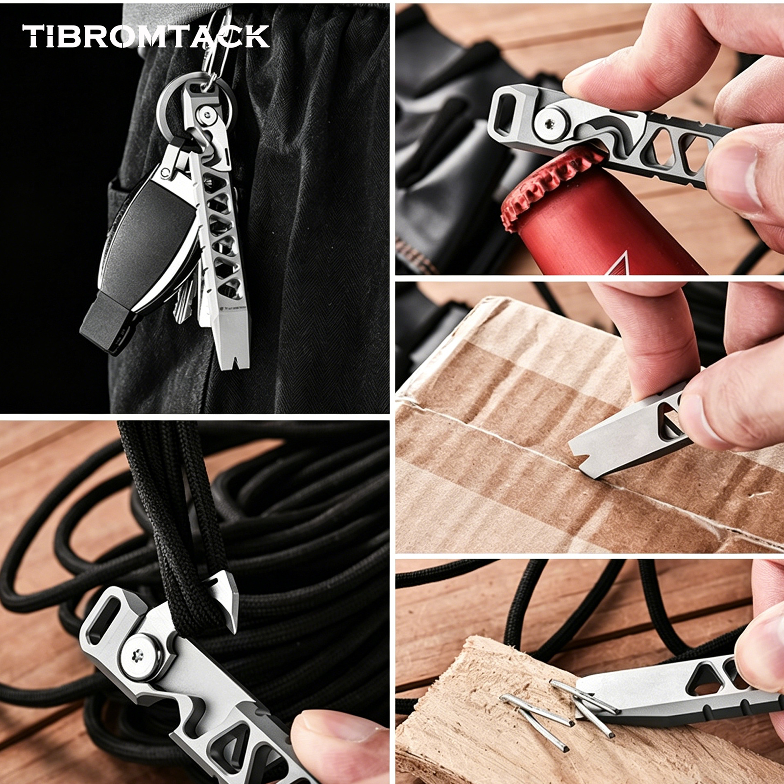TIBROMTACK Titanium Multi-Func - Edc Every Day Carry おもちゃ ulasan dan harga