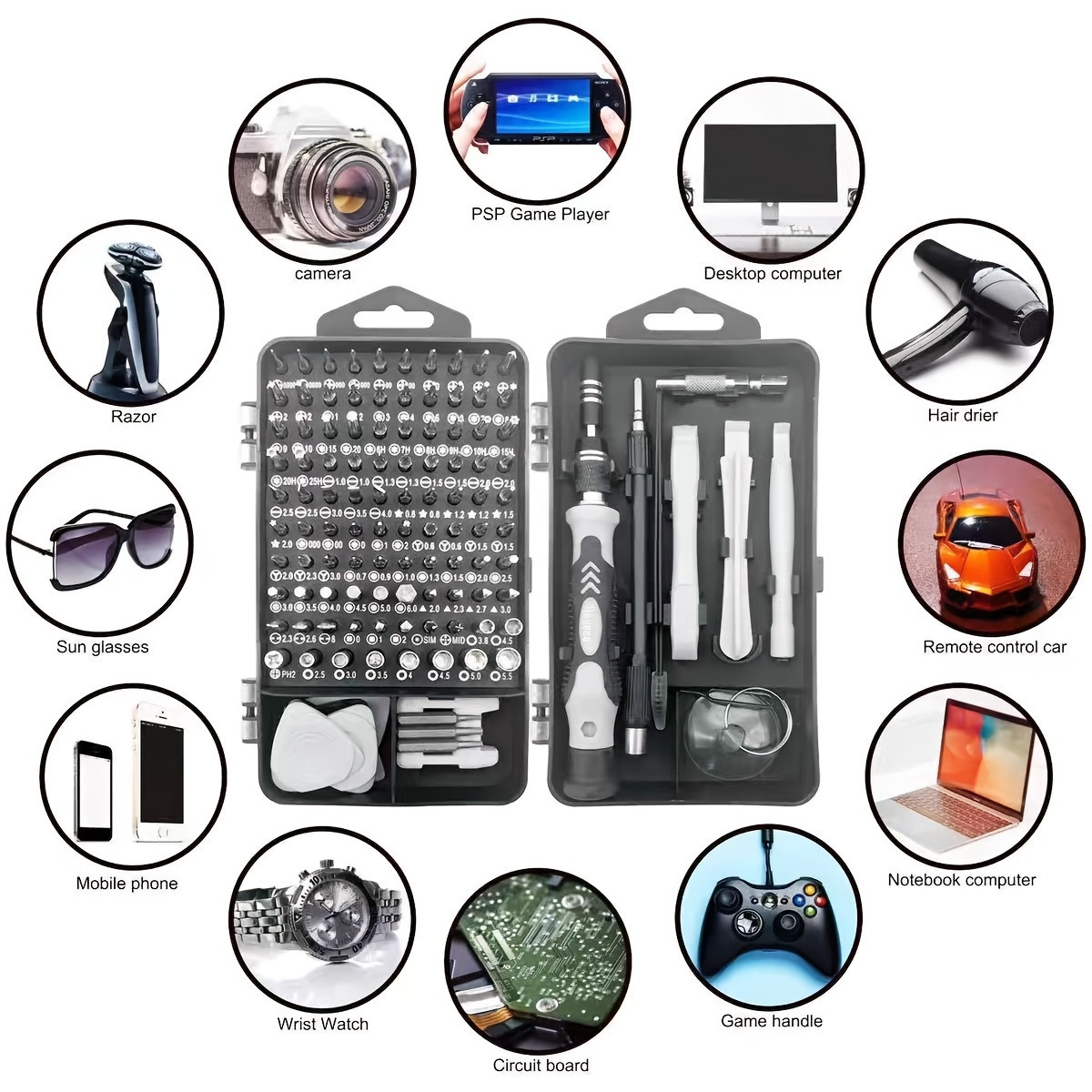 115-in-1 Screwdriver Set, Mult - Micro Screwdriver Kit ulasan dan harga