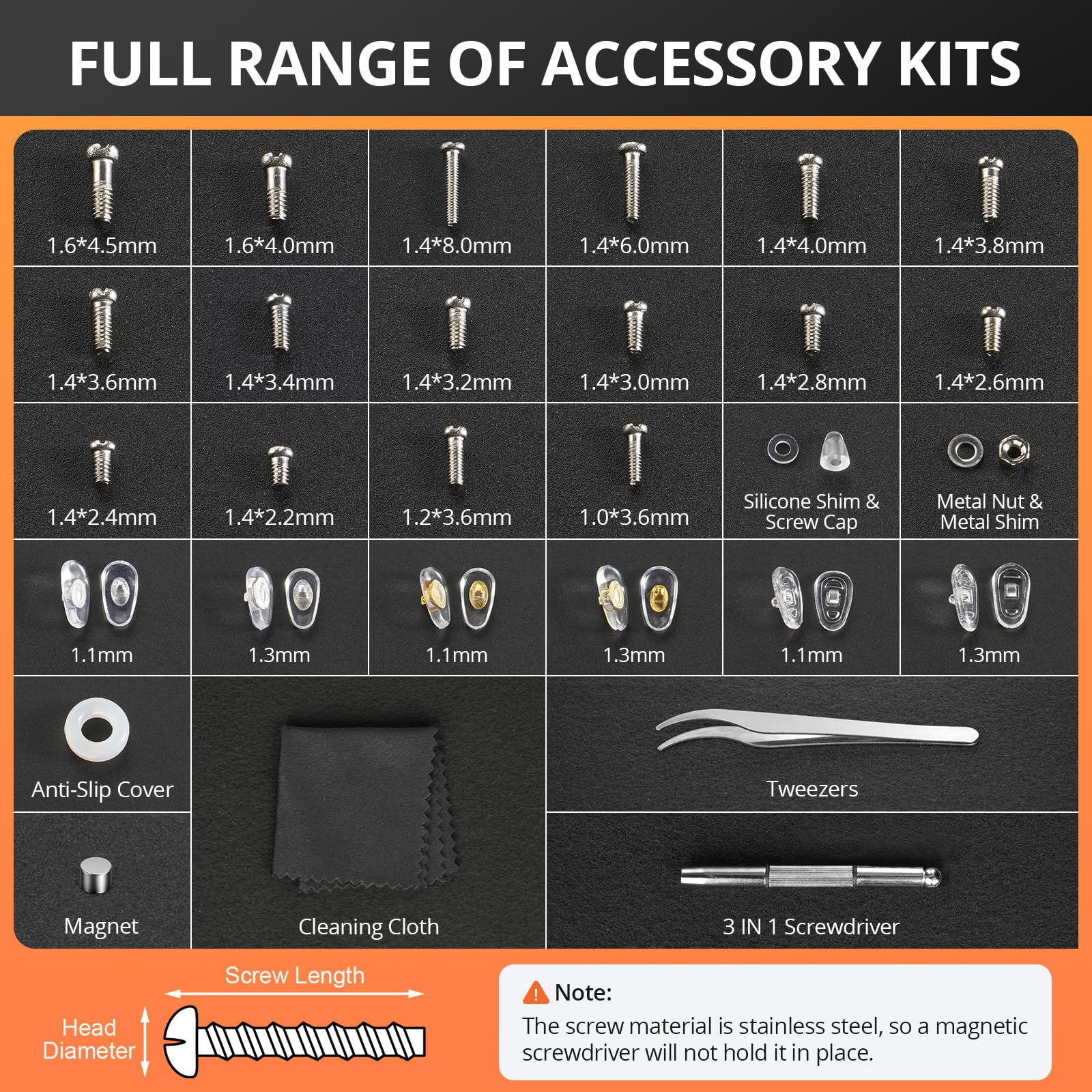 Eyeglass Repair Tool Kit with  - Micro Screwdriver Kit ulasan dan harga